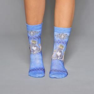 Damen Socken mit Baumwollanteil - Light Blue